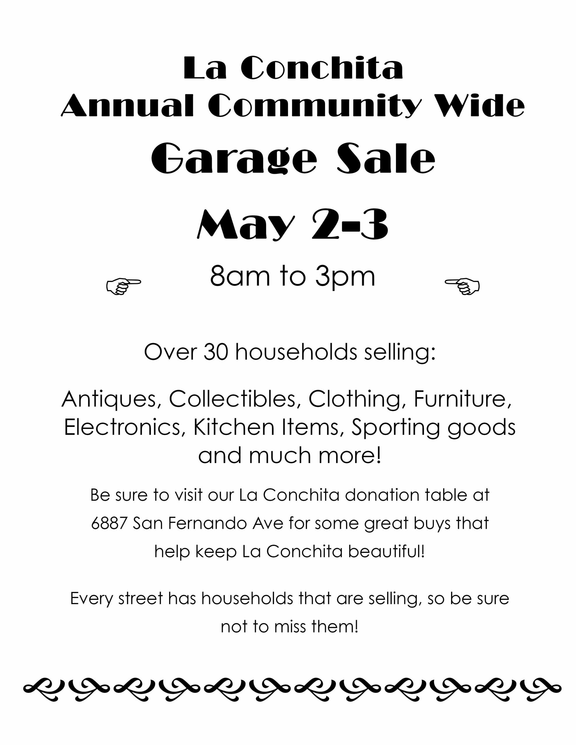 La Conchita Annual Garage Sale